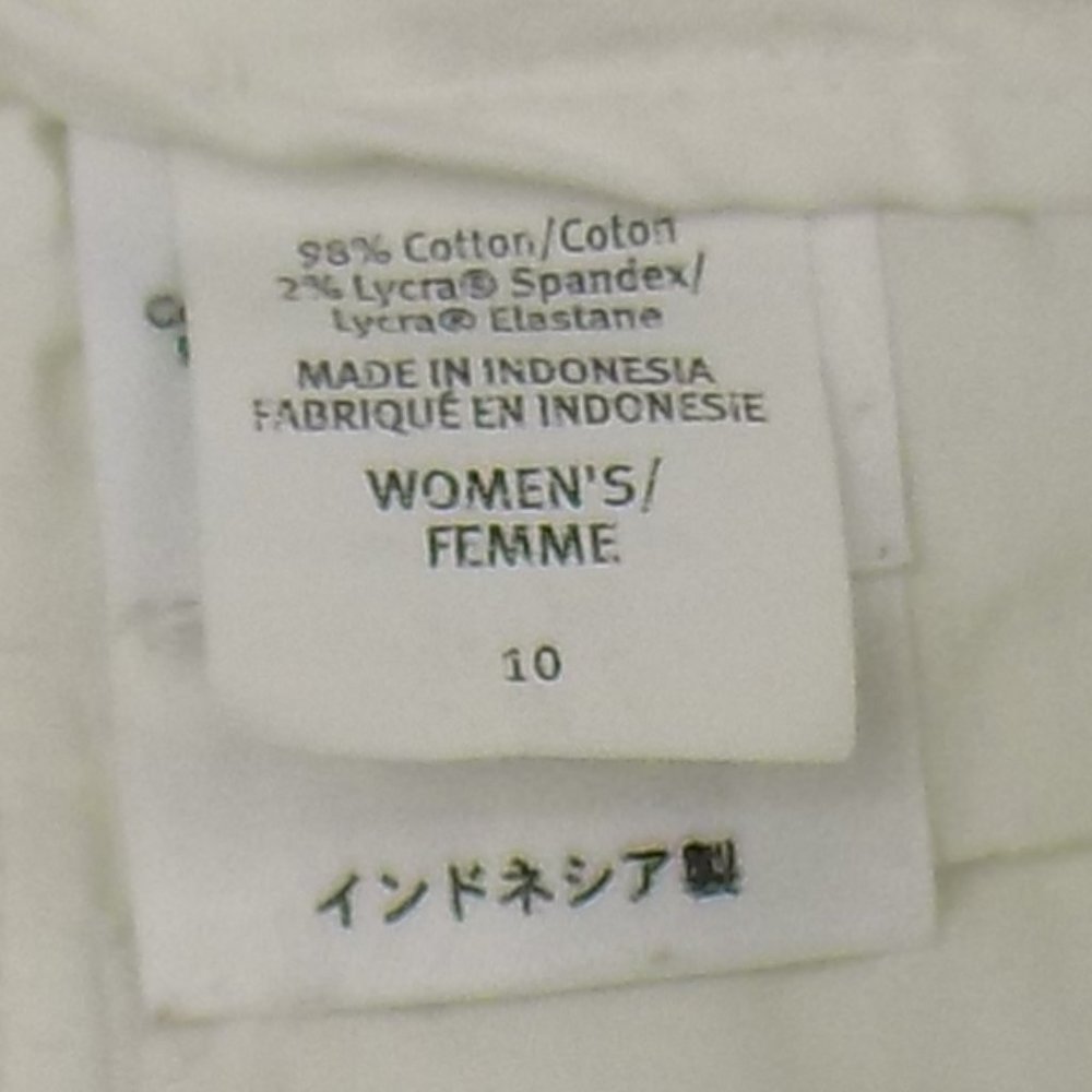Eddie Bauer White Cotton Pants Size 10 - Picture 7 of 7